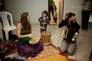 Gabriel comandando a festa